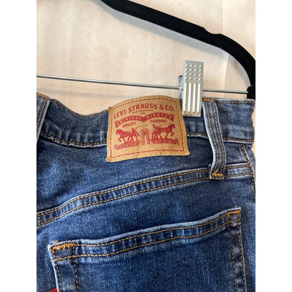 Levi’s Wedgie Skinny Button Fly Size 31 Medium Wash Women's Jean - Picture 7 of 10